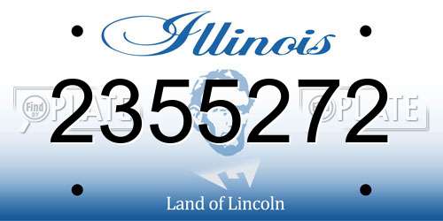 2355272 Illinois License Plate