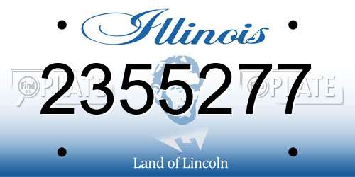 2355277 Illinois License Plate