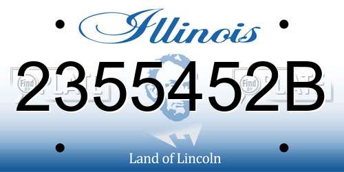 2355452B Illinois License Plate