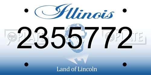 2355772 Illinois License Plate