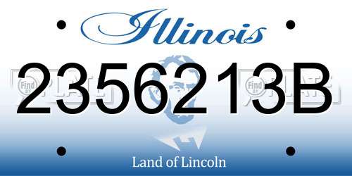 2356213B Illinois License Plate