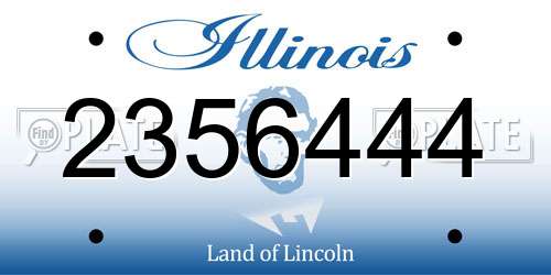2356444 Illinois License Plate