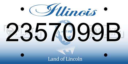 2357099B Illinois License Plate