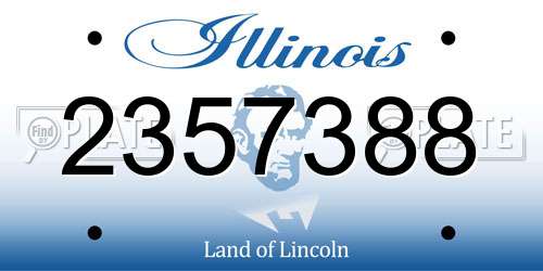 2357388 Illinois License Plate