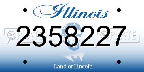 2358227 Illinois License Plate