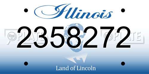 2358272 Illinois License Plate