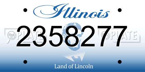 2358277 Illinois License Plate
