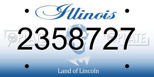 2358727 Illinois License Plate