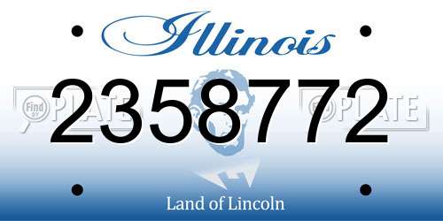 2358772 Illinois License Plate