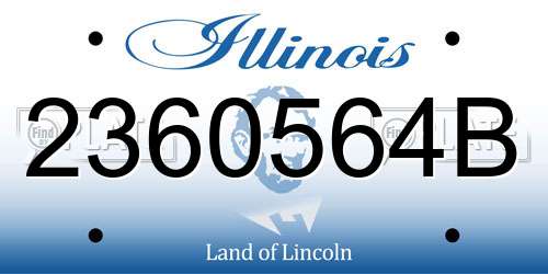 2360564B Illinois License Plate