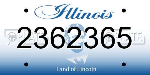 2362365 Illinois License Plate