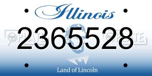 2365528 Illinois License Plate