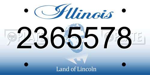 2365578 Illinois License Plate