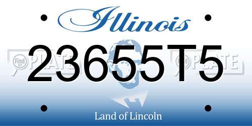 23655T5 Illinois License Plate