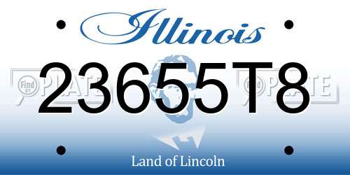 23655T8 Illinois License Plate