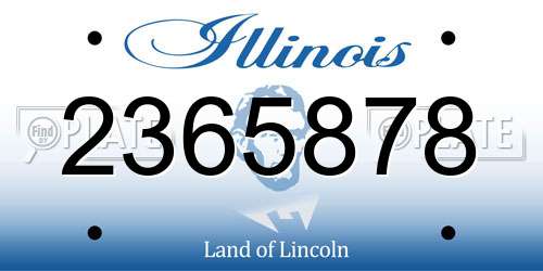2365878 Illinois License Plate