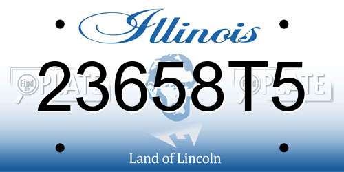 23658T5 Illinois License Plate