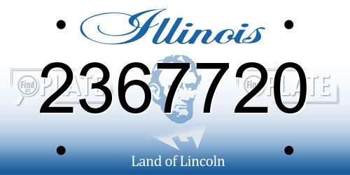 2367720 Illinois License Plate