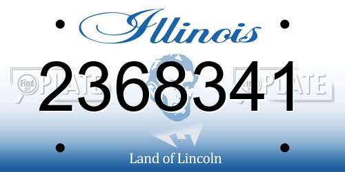 2368341 Illinois License Plate