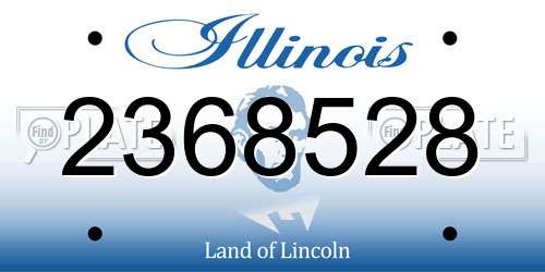 2368528 Illinois License Plate