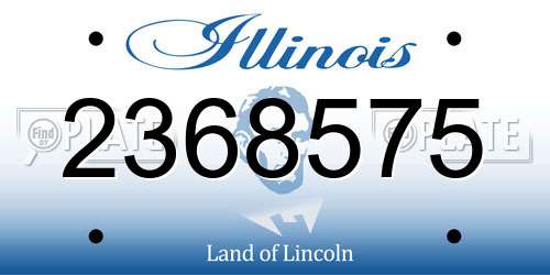 2368575 Illinois License Plate
