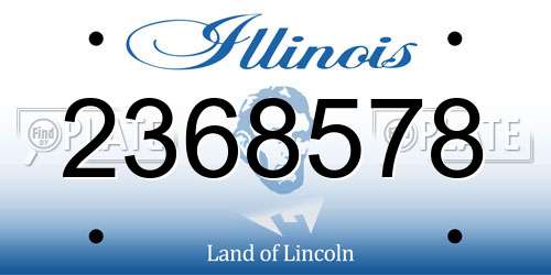 2368578 Illinois License Plate