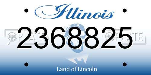 2368825 Illinois License Plate