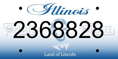 2368828 Illinois License Plate