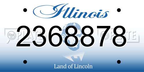 2368878 Illinois License Plate