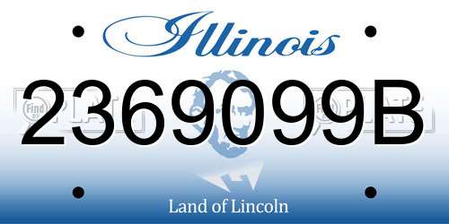 2369099B Illinois License Plate