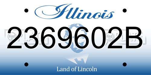 2369602B Illinois License Plate