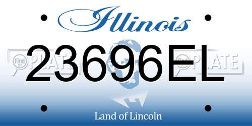 23696EL Illinois License Plate