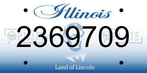 2369709 Illinois License Plate