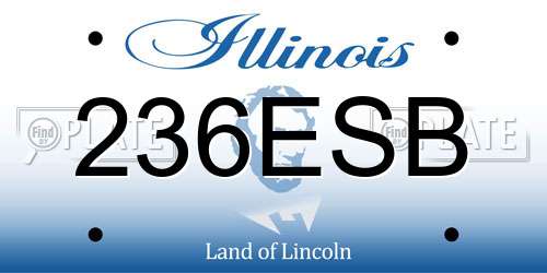 236ESB Illinois License Plate