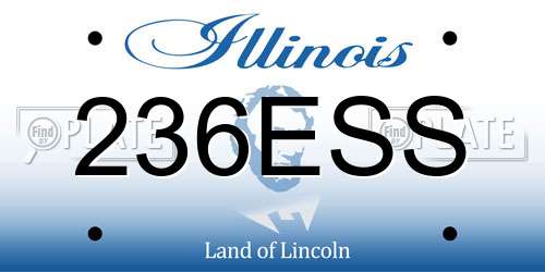236ESS Illinois License Plate