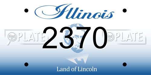 2370 Illinois License Plate
