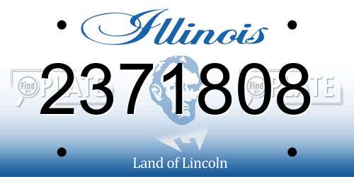 2371808 Illinois License Plate