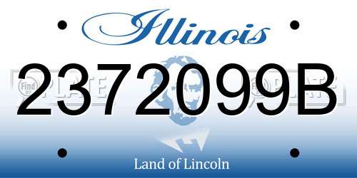2372099B Illinois License Plate