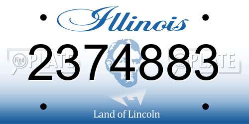 2374883 Illinois License Plate