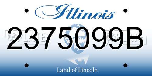2375099B Illinois License Plate