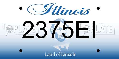 2375EI Illinois License Plate