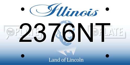 2376NT Illinois License Plate