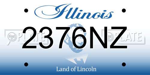 2376NZ Illinois License Plate