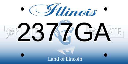 2377GA Illinois License Plate