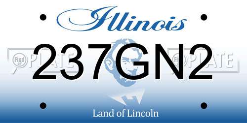 237GN2 Illinois License Plate