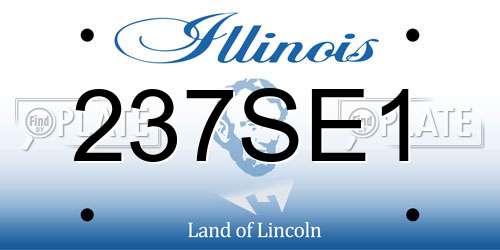 237SE1 Illinois License Plate