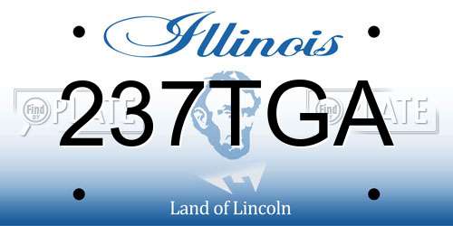237TGA Illinois License Plate