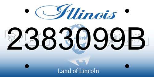 2383099B Illinois License Plate