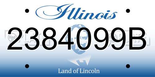 2384099B Illinois License Plate
