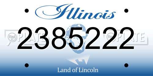 2385222 Illinois License Plate